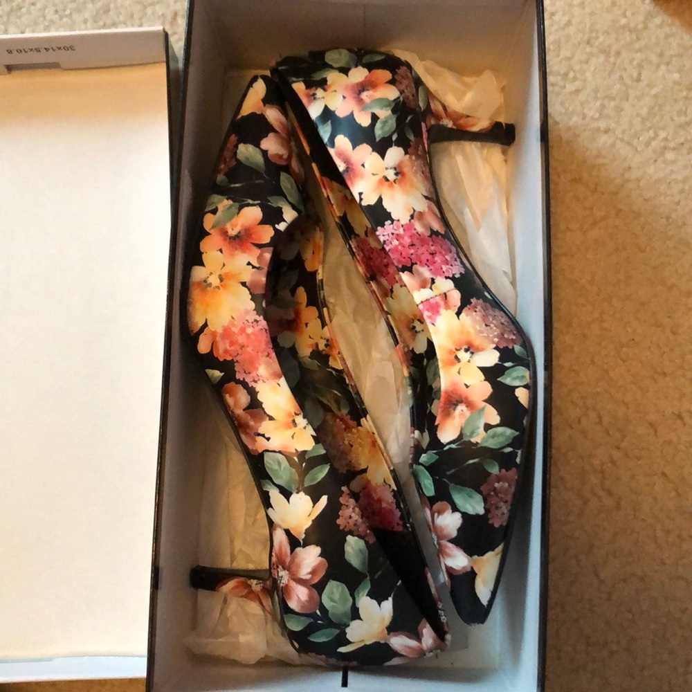 Nine West Floral Heels